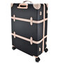 Вінтажна велика валіза Semi Line на 96 л вагою 4,4 кг Чорна